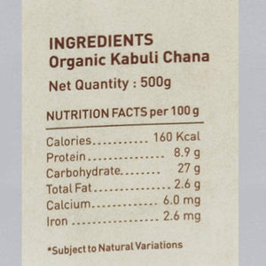 Kabuli Chana Organic Pulses
