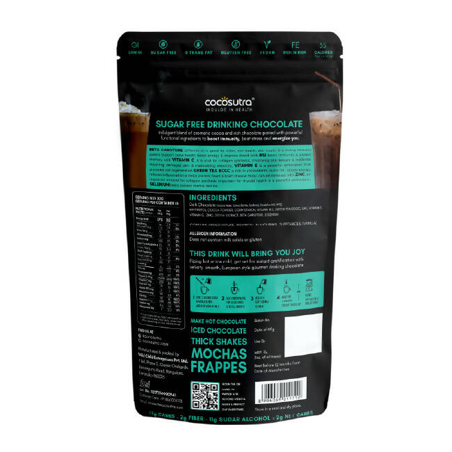 Cocosutra Lite - Defend - Sugar Free Drinking Chocolate Mix - Distacart