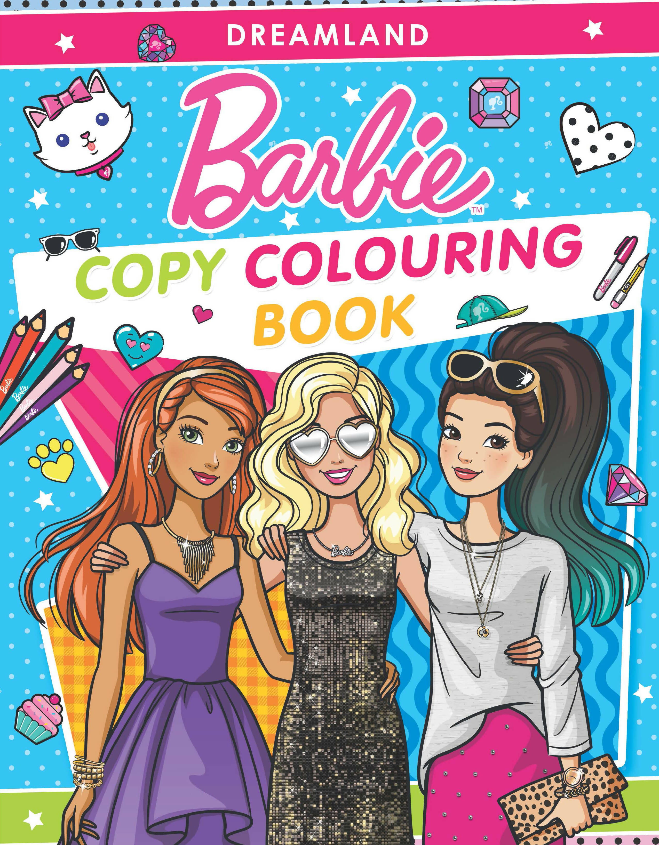 Dreamland Publications Barbie Copy Colouring Book : Children Drawing, Painting & Colouring Book - Distacart