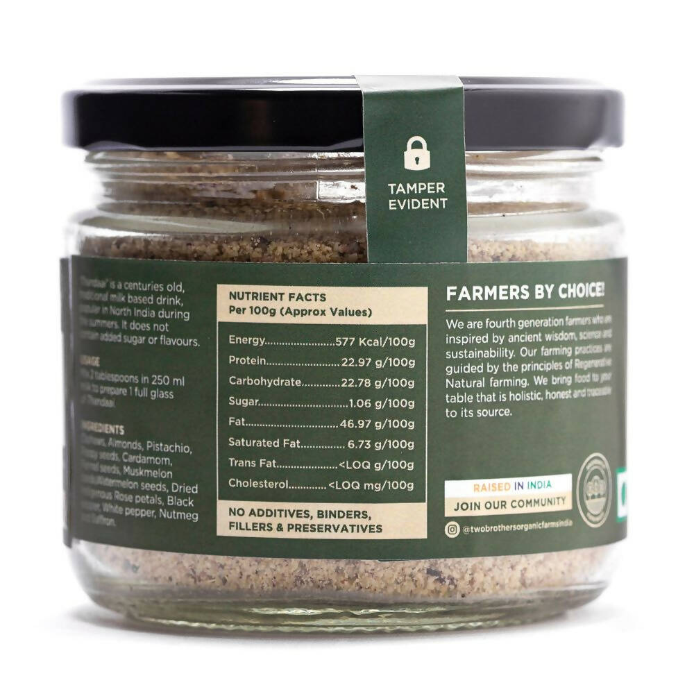 Two Brothers Organic Farms Thandai Drink Mix-Unsweetened - Distacart