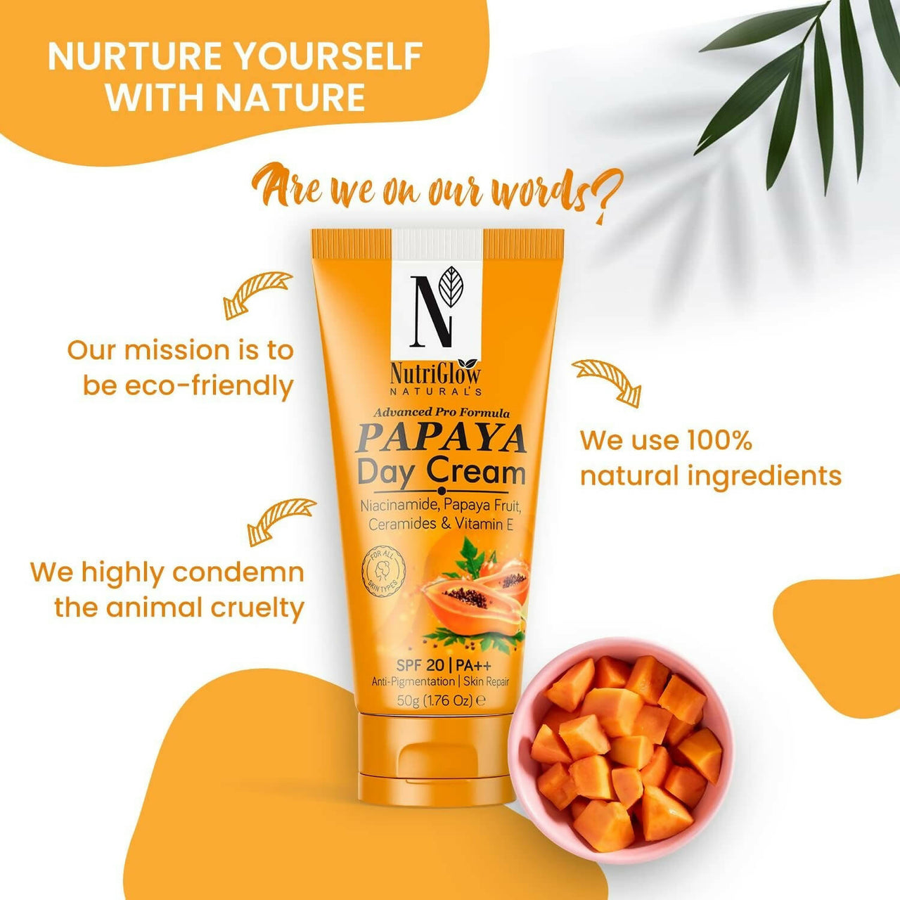 NutriGlow NATURAL'S Advanced Pro Formula Papaya Day Cream SPF 20 PA++ - Distacart