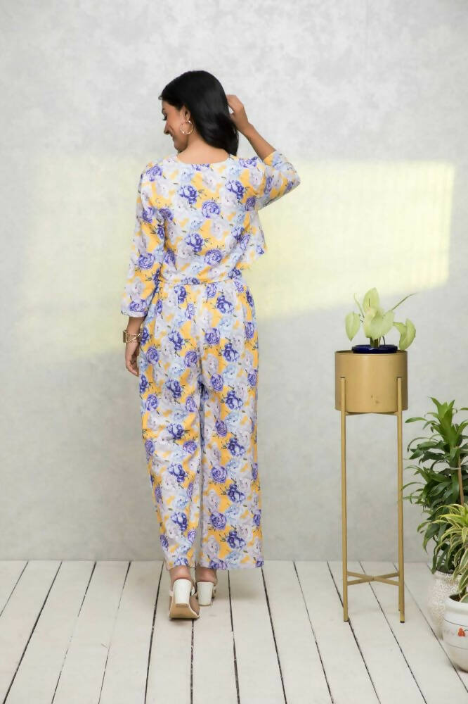 Myshka Women Multi Printed Pastels Co-Ords - Distacart