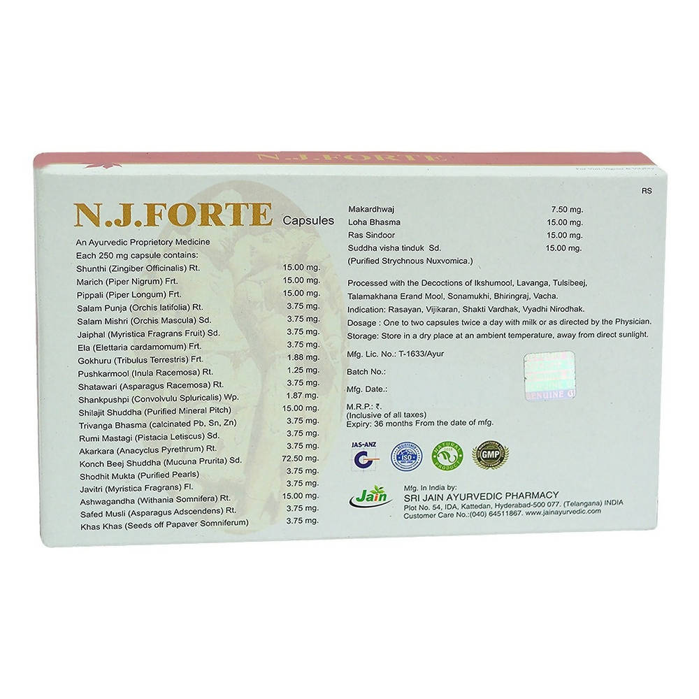 Jain N J Forte Capsules Ingredients