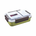 Thumbnail for Stainless Steel Lunch Box Removable Stainless Steel in 2 Compartments - Distacart