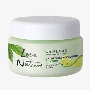 Oriflame Love Nature Mattifying Face Lotion with Organic Tea Tree & Lime