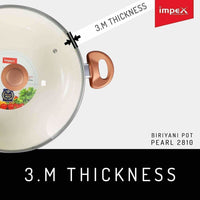Thumbnail for Ceramic Coated Nonstick Aluminium Biriyani Pot (6 Litre,28 cm) - Distacart