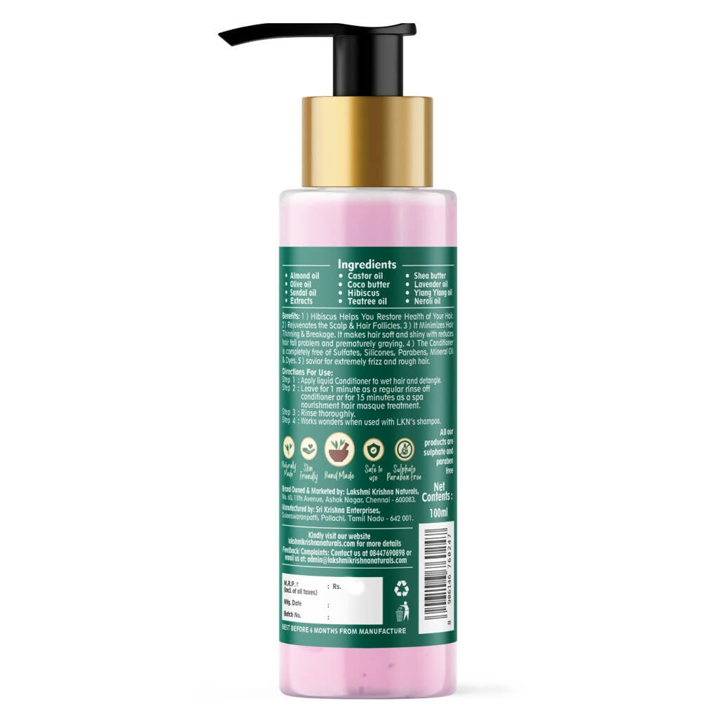 Lakshmi Krishna Naturals Hibiscus Liquid Conditioner - Distacart