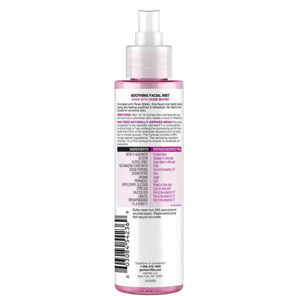 Garnier Skin Active Soothing Facial Mist with Rose Water - Distacart