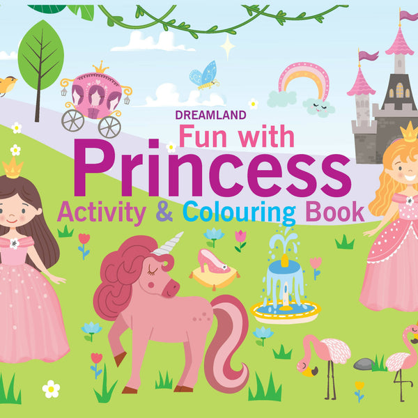 Dreamland Fun with Princess Activity & Colouring : Children Interactive & Activity Book - Distacart