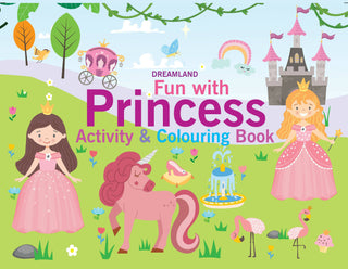 Dreamland Fun with Princess Activity & Colouring : Children Interactive & Activity Book - Distacart