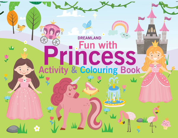 Dreamland Fun with Princess Activity & Colouring : Children Interactive & Activity Book - Distacart