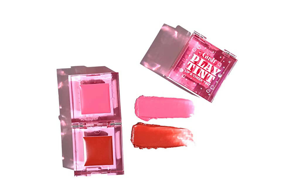 Gush Beauty Play Tint & Lip Stains - 2 in 1 Lip and Cheek Tint - Rose Pink & Brown Sugar - Distacart