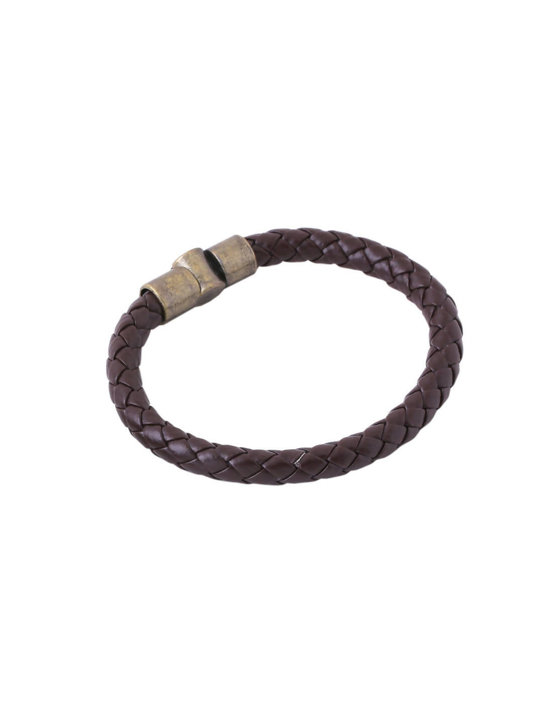 NVR Men's Brown Leather Bracelet - Distacart