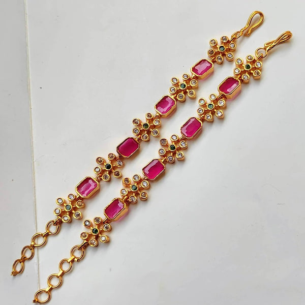Ruby Designer Ear Side Chain Pair