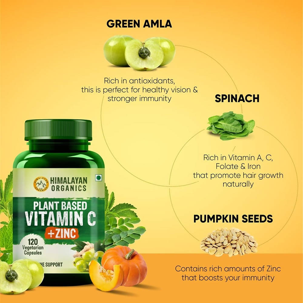 Plant Based Vitamin C + Zinc Double Immune Support: