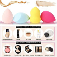 Thumbnail for Favon Pack of 1 Foundation Cum Blush Brush and 1 Blender Puff - Distacart