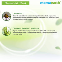 Thumbnail for Mamaearth Onion Hair Mask For Hairfall Control Ingredients