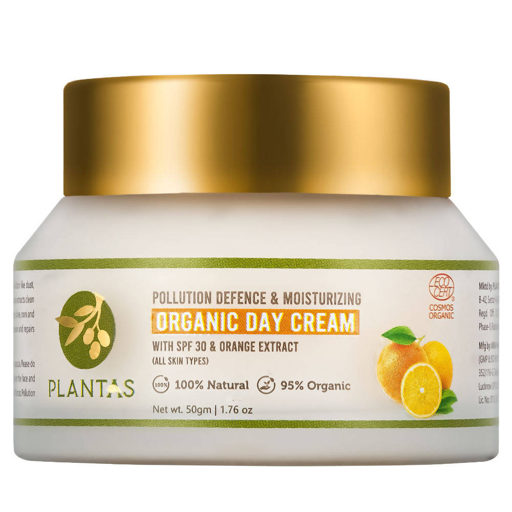Plantas Pollution Defence & Moisturizing Organic Day Cream with SPF 30 - Distacart