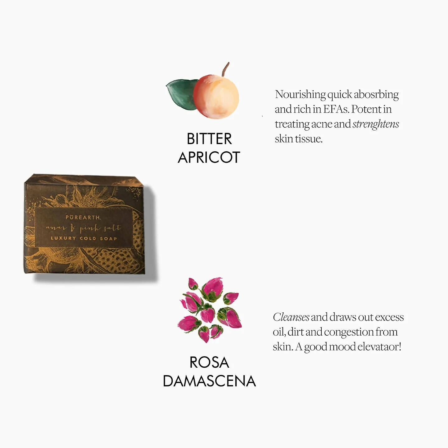 Purearth Anar & Pink Salt Luxury Cold Soap - Distacart