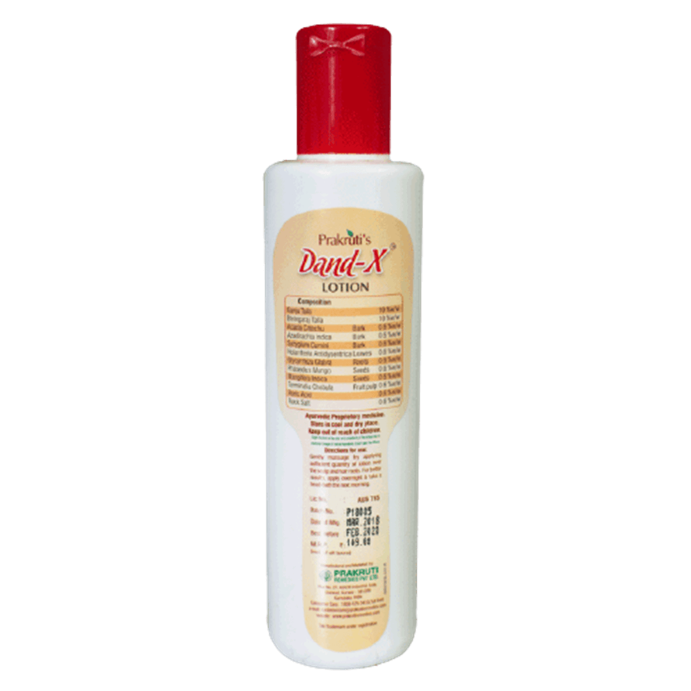 Prakruti Ayurveda Dand X Lotion Ingredients