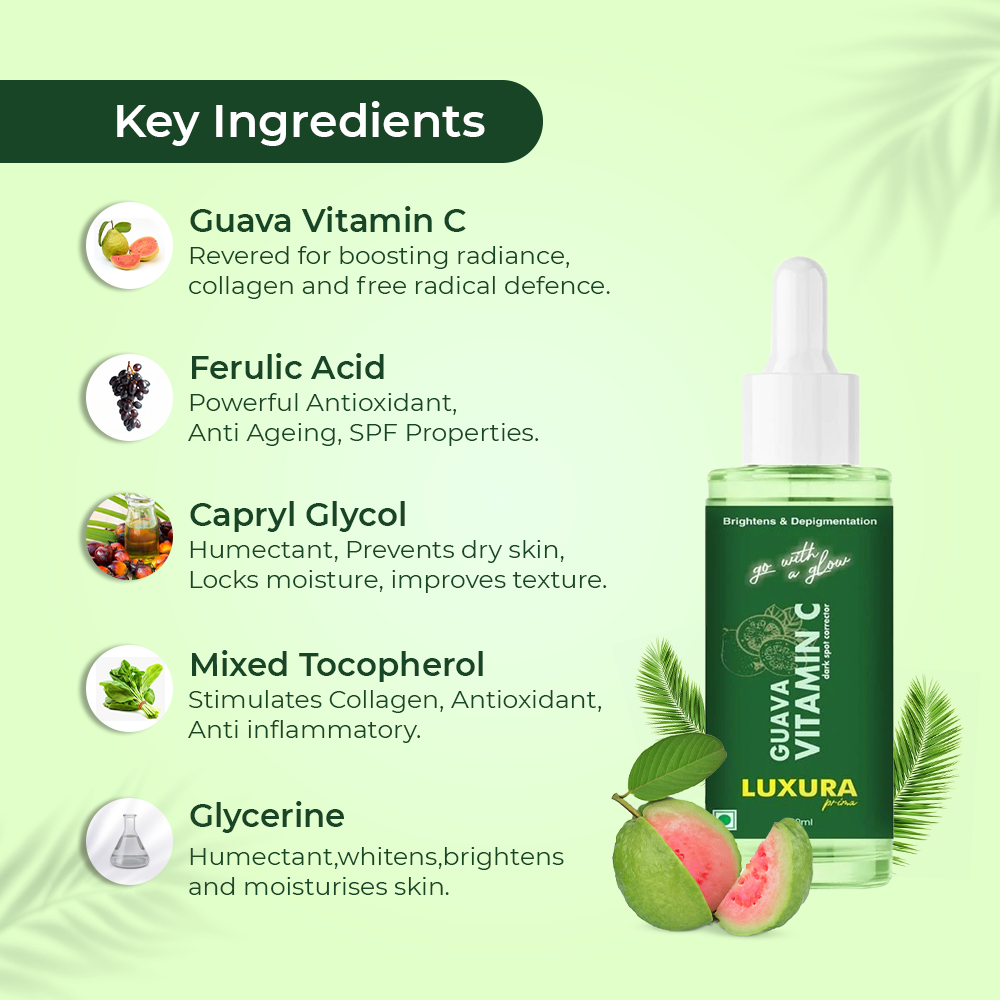 Luxura Prima Guava Vitamin C Serum - Distacart