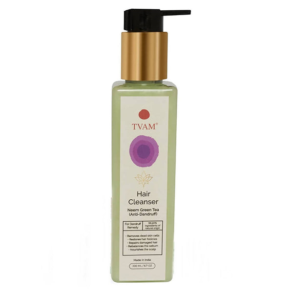 Tvam Neem & Green Tea Anti-Dandruff Hair Cleanser - Distacart