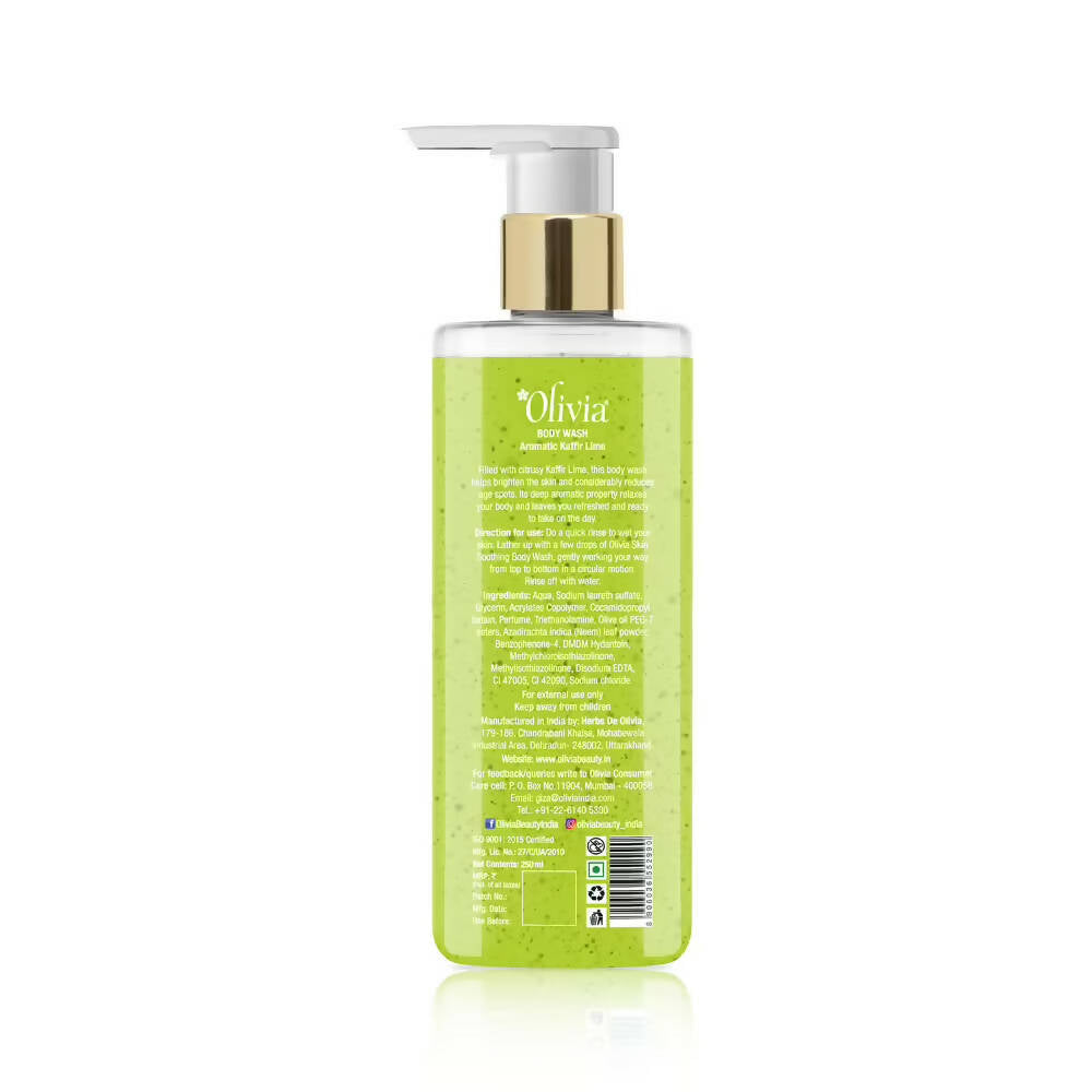 Olivia Skin Soothing Body Wash Aromatic Kaffir Lime - Distacart
