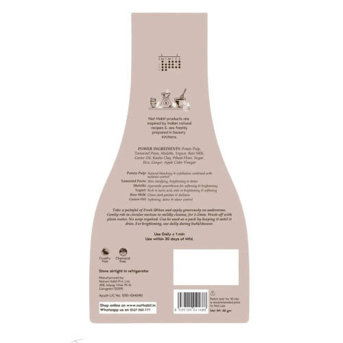 Nat Habit Raw Potato Under Arm Ubtan - Distacart