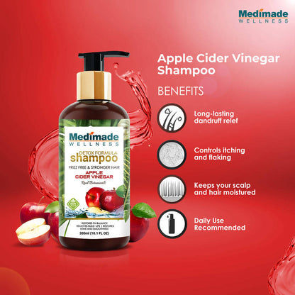 Medimade Wellness Detox Formula Shampoo Apple Cider Vinegar - Distacart
