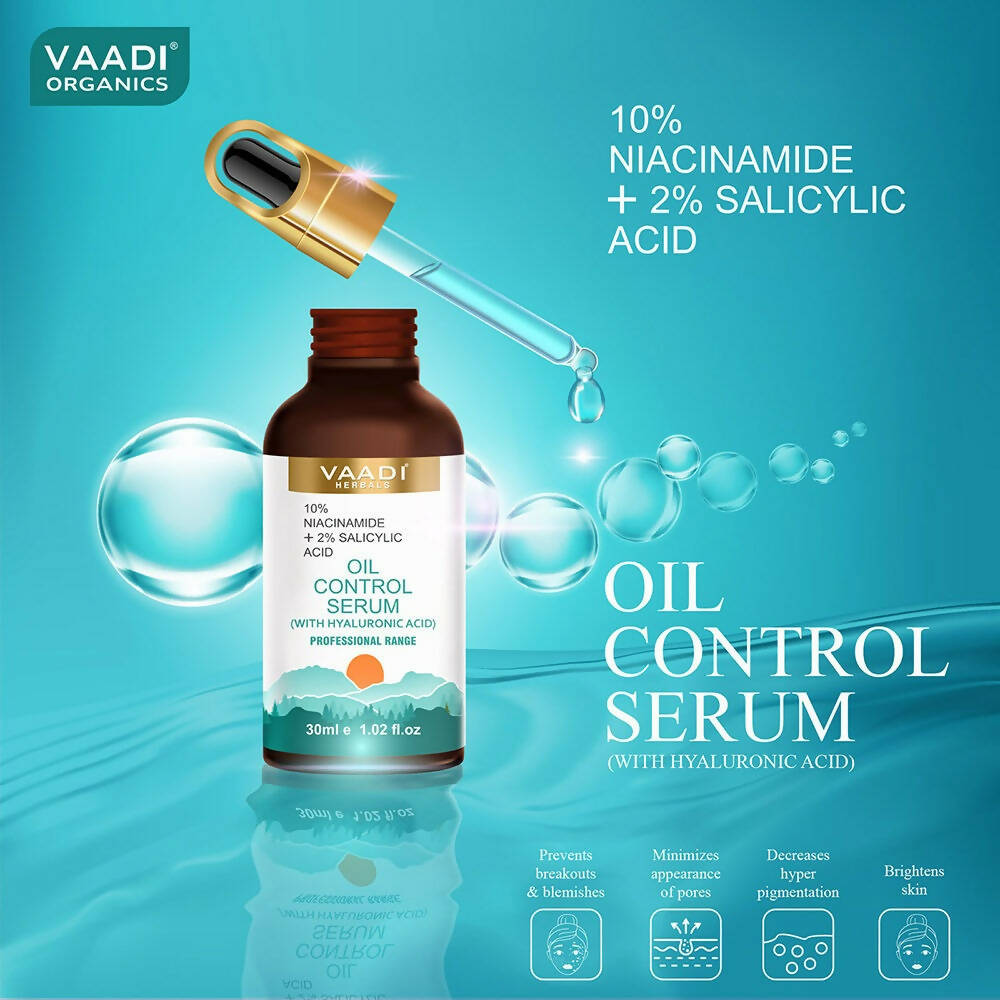 Vaadi Herbals Oil Control Serum With 10 % Niacinamide & 2% Salicylic Acid - Distacart