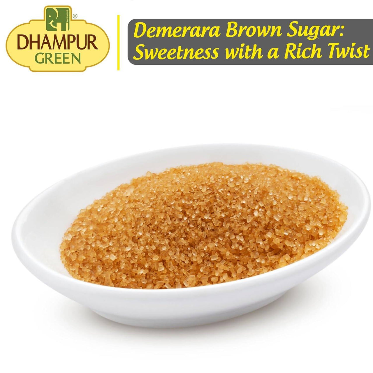 Dhampur Green Demerara Brown Sugar - Distacart