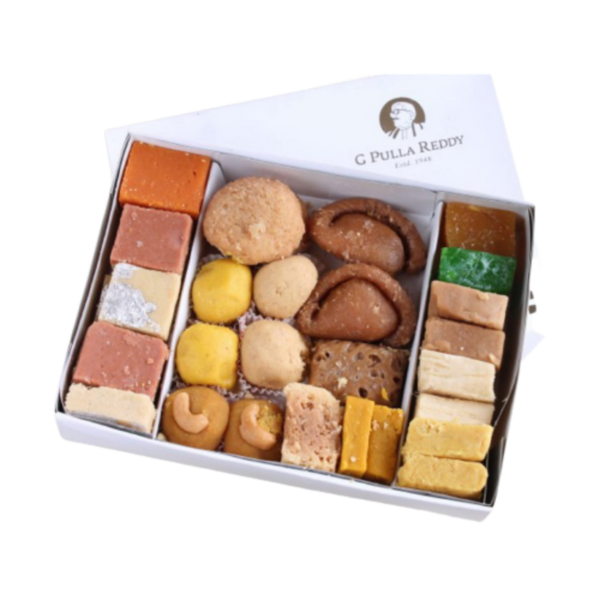 Buy Pulla Reddy Assorted Sweets | Pure Ghee Assorted Sweets for Gifting ...
