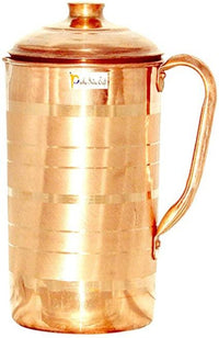Thumbnail for Pure Copper Water Jug With Handles And Lid - Distacart