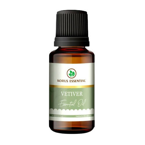 Korus Essential Vetiver Essential Oil - Therapeutic Grade - Distacart