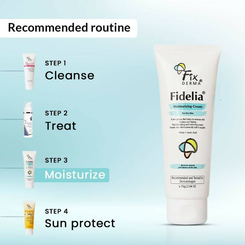 Fixderma Fidelia Moisturizing Cream For Dry Skin - Distacart