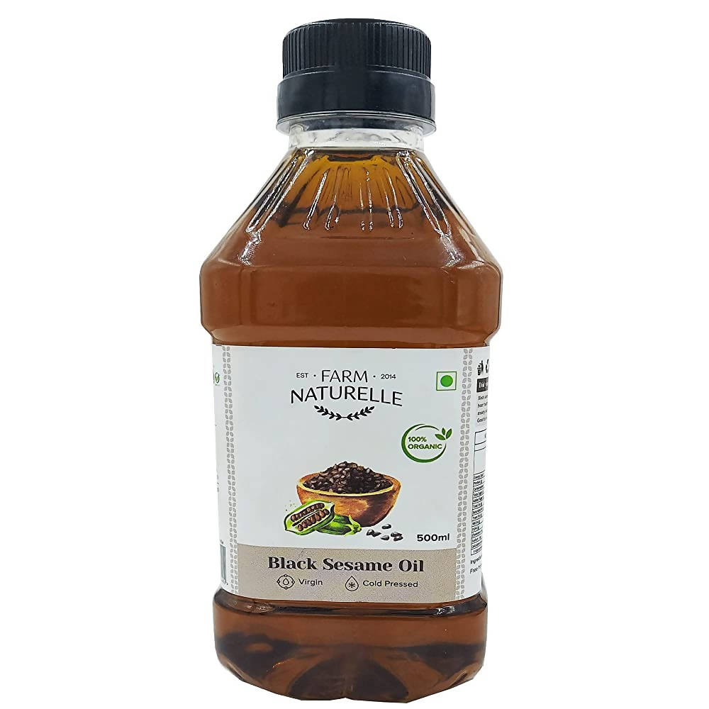 Farm Naturelle Organic Virgin Cold Pressed Black Sesame Seed Oil - Distacart