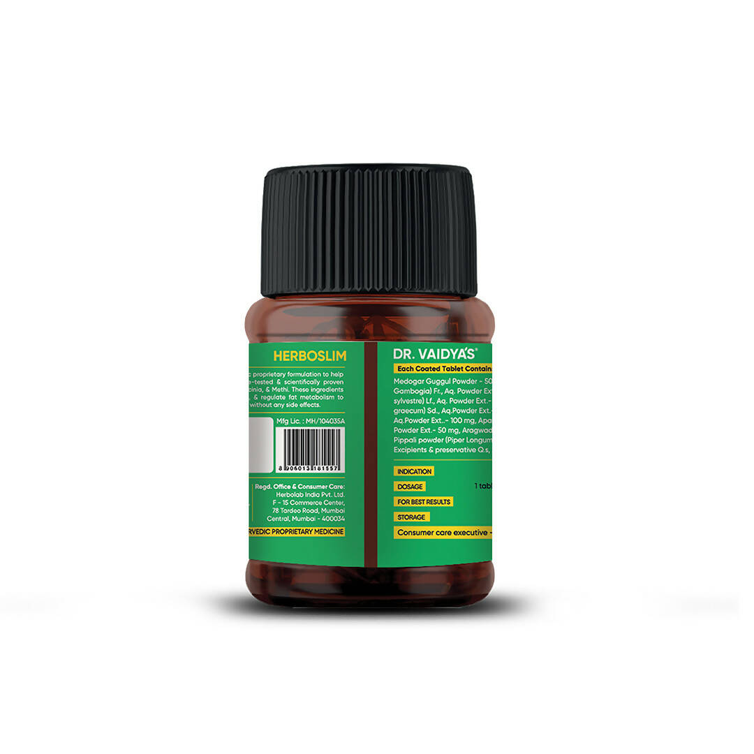 Dr. Vaidya's Herboslim Tablets - Distacart