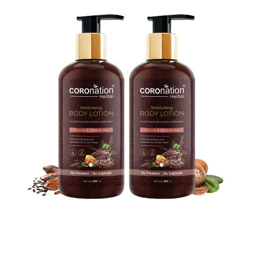 Coronation Herbal Cocoa and Shea Butter Body Lotion - Distacart