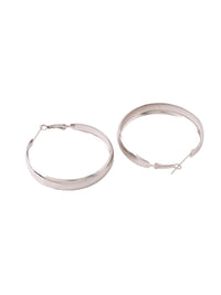 Thumbnail for NVR Women Silver Plated Hoop Earrings - Distacart