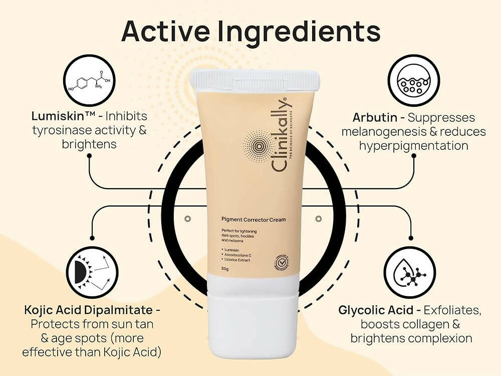 Clinikally Pigment Corrector Cream - Distacart