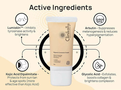 Clinikally Pigment Corrector Cream - Distacart