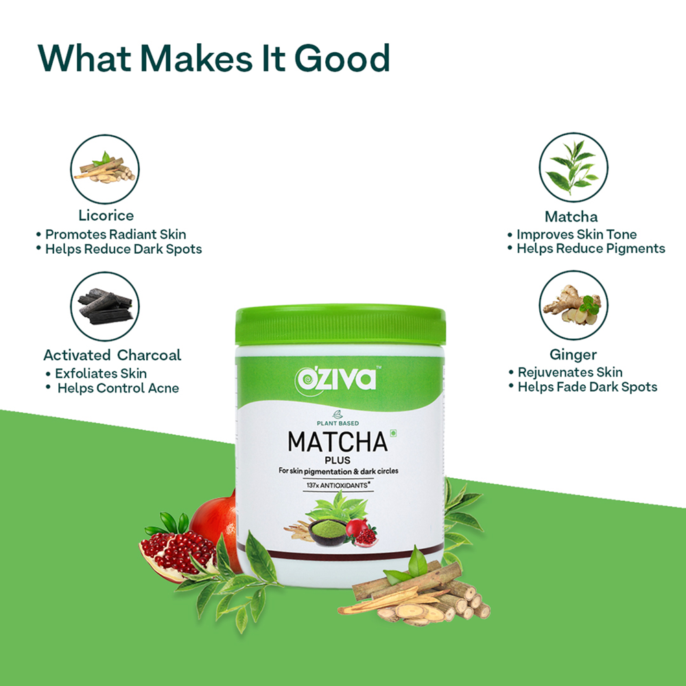 OZiva Plant Based Matcha Plus 50 gm What Makes It Good
