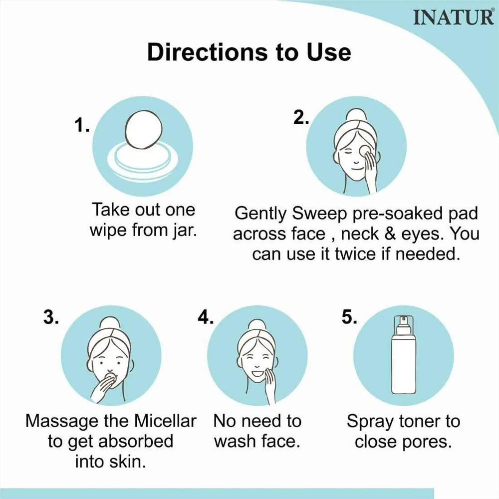 Inatur Make-up Cleansing Wipes