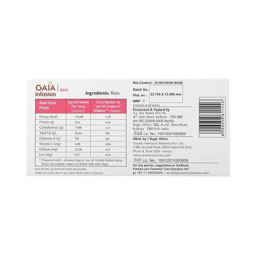 Gaia Rose Infusion Green Tea Bags - Distacart