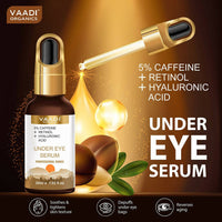 Thumbnail for Vaadi Herbals Under Eye Serum With 5% Caffeine & Retinol & Hyaluronic Acid - Distacart