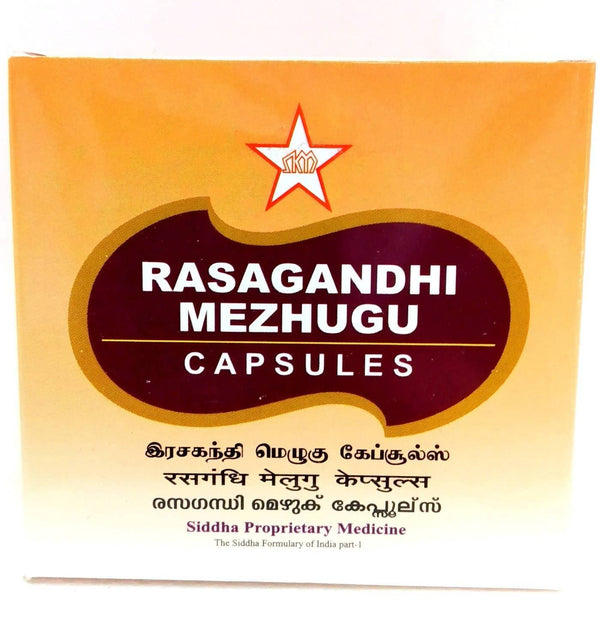 Skm Ayurveda Rasagandhi Mezhugu Capsules