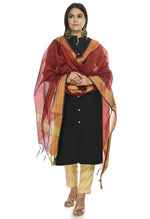 Thumbnail for Mominos Fashion Maroon Handloom Cotton Dupatta