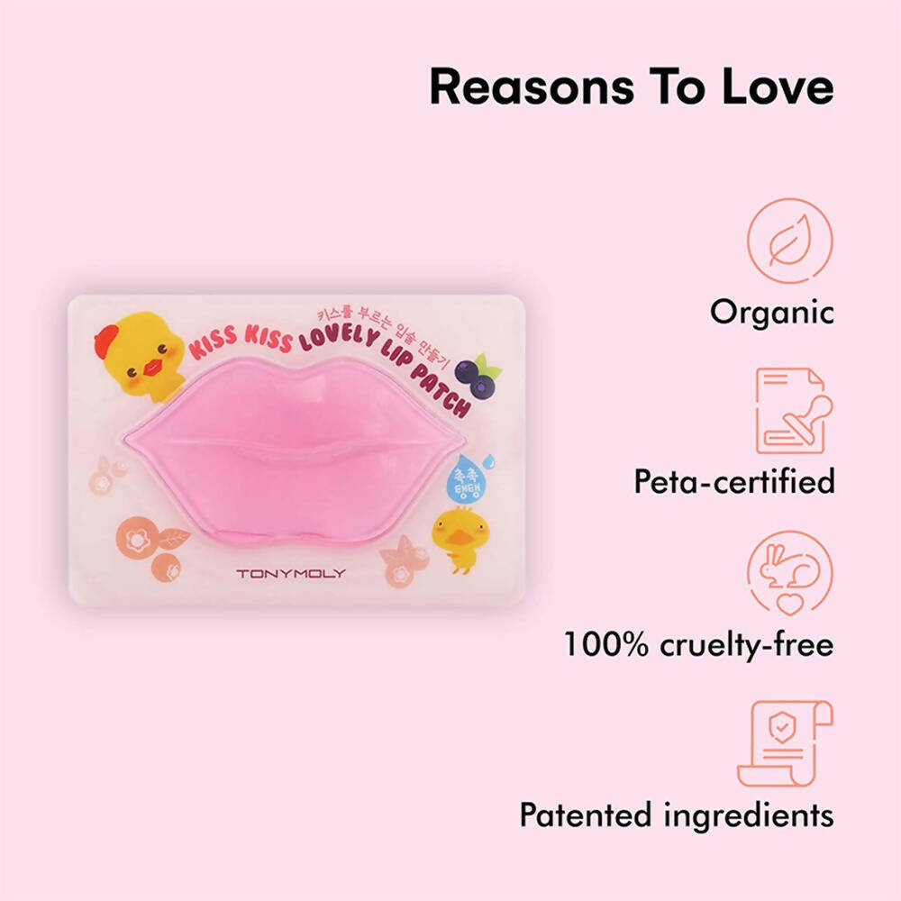 Tonymoly Hydrating Kiss Kiss Lovely Lip Patch - Distacart