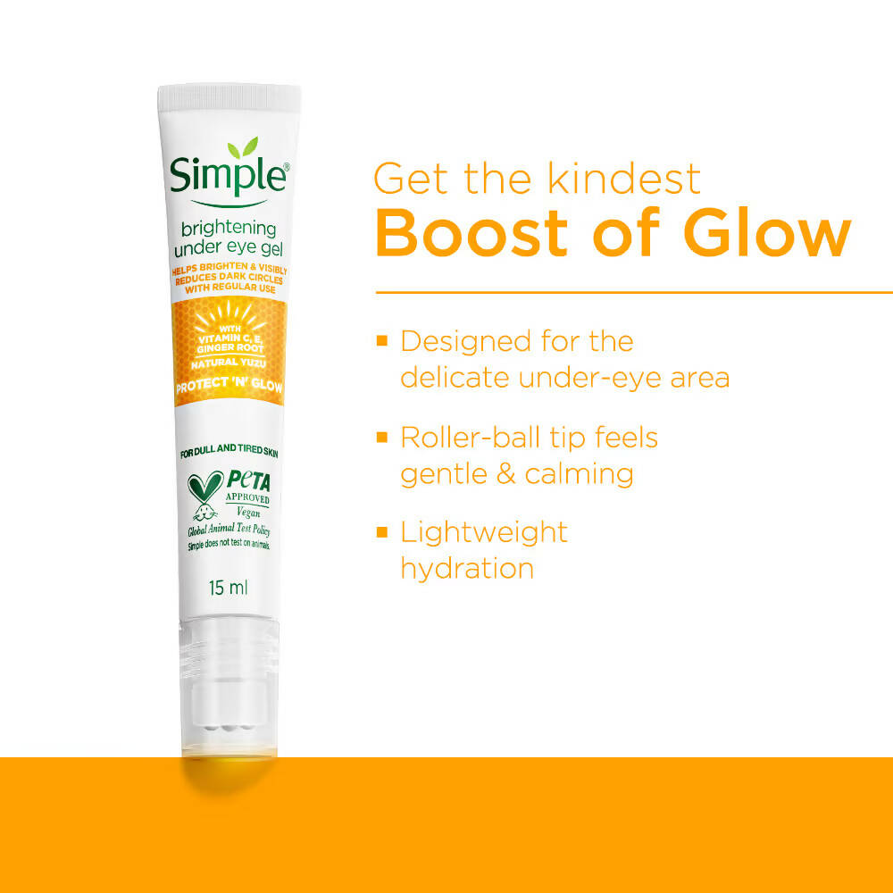 Simple Protect N Glow Vitamin C Brightening Under Eye Gel - Distacart