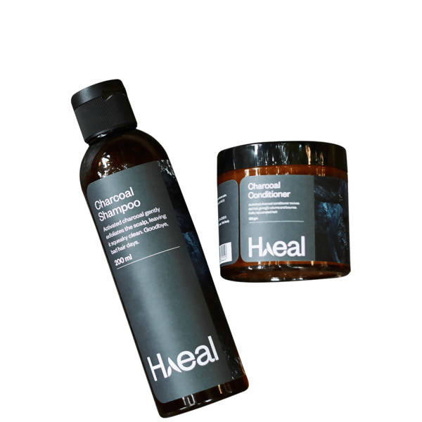 Haeal Charcoal Shampoo + Conditioner Combo